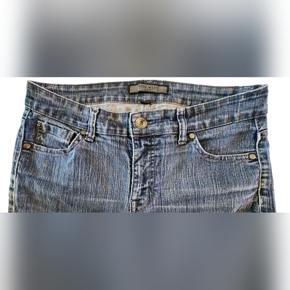Nine West Denim Straight Stretch Blue Jeans Women's Regular Size 6 - Picture 3 of 11